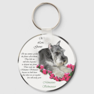 Porte-clés Cadeaux d'art Schnauzer miniature