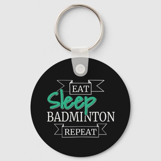 Porte-clés Cadeaux de Badminton (Recto)