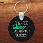 Porte-clés Cadeaux de Badminton (Recto)