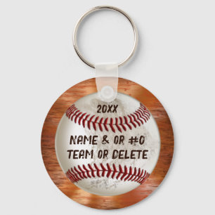 Porte-clés Cadeaux de baseball cool pour joueurs NOM ET ANNÉE