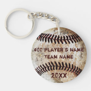 Porte-clés Cadeaux de baseball personnalisés pour joueurs, Ba