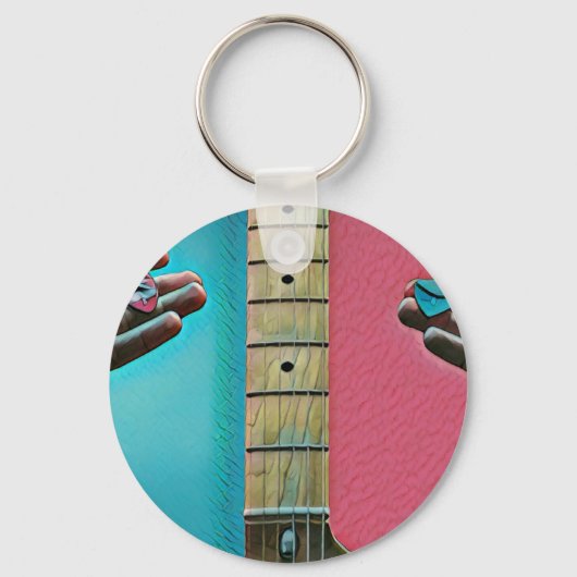 Porte-clés Cadeaux de basse guitariste (Recto)