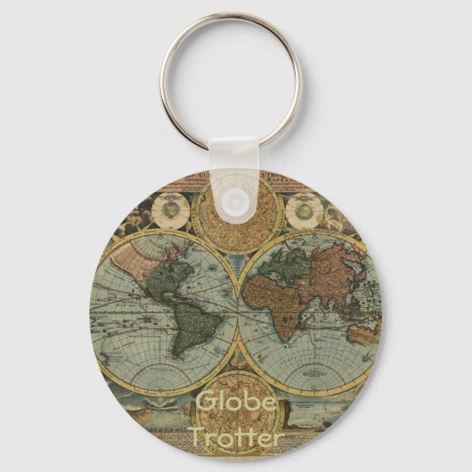 Porte-clés Cadeaux de cartes du Vieux-Monde (Recto)