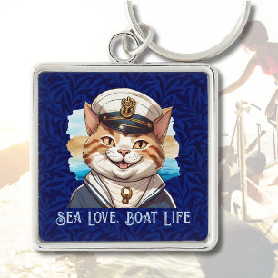 Porte-clés Cadeaux de chats nautiques pour les propriétaires