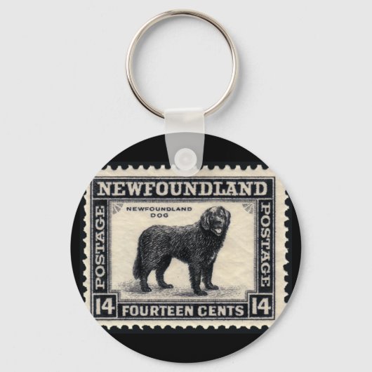 Porte-clés Cadeaux de chiens de Terre-Neuve (Recto)