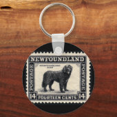 Porte-clés Cadeaux de chiens de Terre-Neuve (Recto)