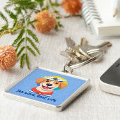 Porte-clés Cadeaux de chiens mignons nautiques pour les propr (Côté)