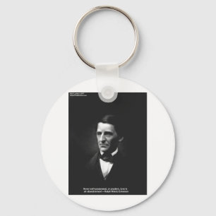 Porte-clés Cadeaux de citation d'amour d'Emerson jamais possé
