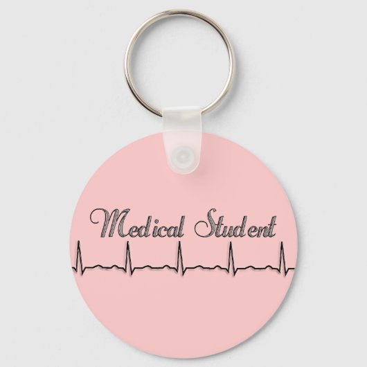 Porte-clés Cadeaux de conception QRS étudiant Médicale (Recto)