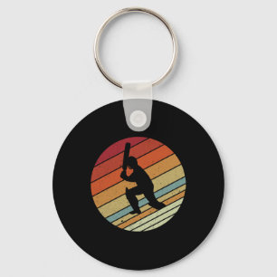 Porte-clés Cadeaux de cricket de sport de style rétro vintage