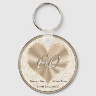 Porte-clés Cadeaux de fête d'anniversaire de mariage personna