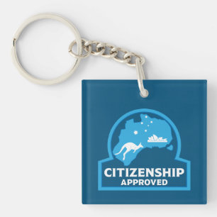 Porte-clés Cadeaux de fête pour la citoyenneté australienne