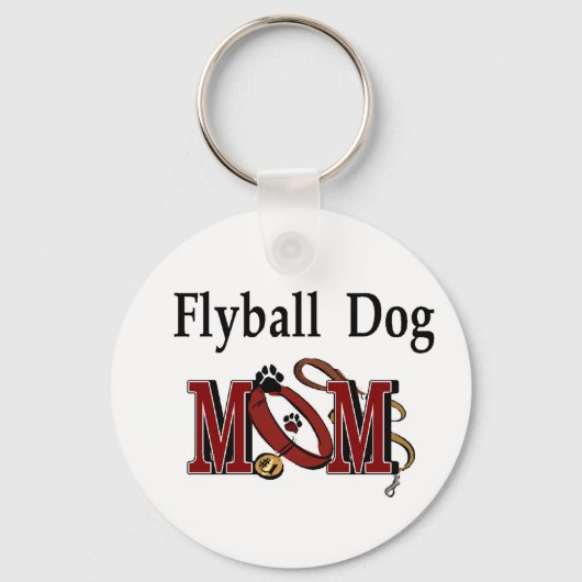 Porte-clés Cadeaux de Flyball Chien Maman (Recto)