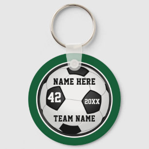 Porte-clés Cadeaux de football personnalisés pas chers verts 