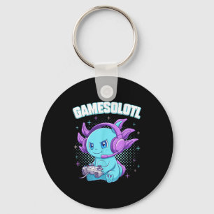 Porte-clés Cadeaux de jeux vidéo Gamesolotl Axolotl Kawaii An