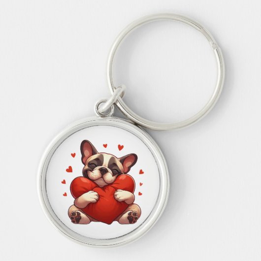 Porte-clés Cadeaux de la Saint-Valentin Pitbull (Devant)