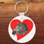 Porte-clés Cadeaux de la Saint Valentin, Wombat Love! (Recto)