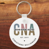 Porte-clés Cadeaux de l'adjoint aux soins infirmiers certifié (Recto)