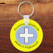 Porte-clés Cadeaux de l'adjoint aux soins infirmiers "Faire u (Recto)