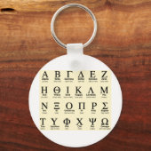 Porte-clés cadeaux de l'alphabet grec (Recto)