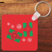 Porte-clés Cadeaux de Noël (Verso)