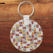 Porte-clés Cadeaux de Noël avec ruban (Recto)