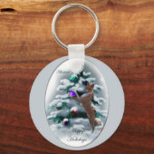 Porte-clés Cadeaux de Noël Basenji (Recto)