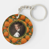 Porte-clés Cadeaux de Noël classiques Fleur d'Hydrangeas (Dos)