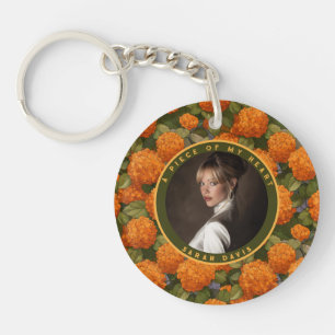 Porte-clés Cadeaux de Noël classiques Fleur d'Hydrangeas