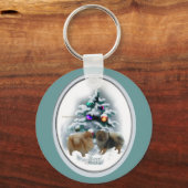 Porte-clés Cadeaux de Noël de Poméranie (Recto)