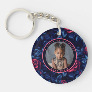 Porte-clés Cadeaux de Noël élégants pour lui Photo Rose Flora