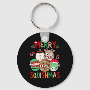 Porte-clés Cadeaux de Noël Joyeux Squish Squad Mignons Pour E