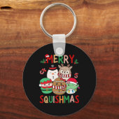 Porte-clés Cadeaux de Noël Joyeux Squish Squad Mignons Pour E (Recto)