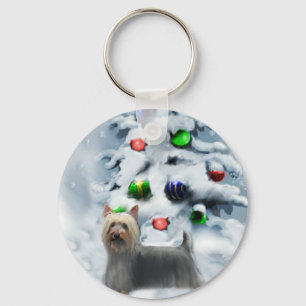 Porte-clés Cadeaux de Noël Silky Terrier