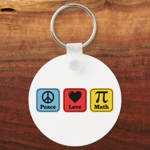 Porte-clés Cadeaux de professeurs de mathématiques de paix d'