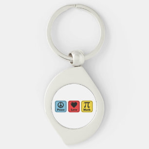 Porte-clés Cadeaux de professeurs de mathématiques de paix d'