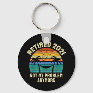 Porte-clés Cadeaux de retraite Vintage Retraité 2021