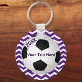 Porte-clés Cadeaux de sacs de soccer personnalisables (Recto)