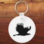 Porte-clés Cadeaux de silhouette d'aigle (Recto)