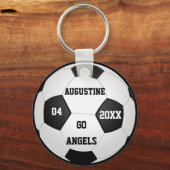 Porte-clés Cadeaux de soccer customisés pour garçons et fille (Recto)