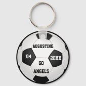 Porte-clés Cadeaux de soccer customisés pour garçons et fille (Verso)