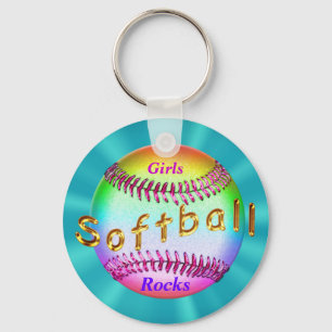 Porte-clés Cadeaux de softball bon marché pour les filles, Sa