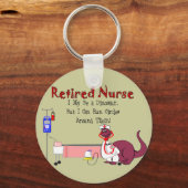 Porte-clés Cadeaux de soins infirmiers à la retraite (Recto)