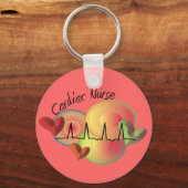 Porte-clés Cadeaux de soins infirmiers cardiaques (Recto)