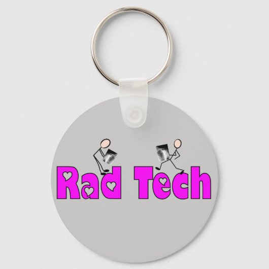 Porte-clés Cadeaux de technicien en radiologie "Rad Tech" (Recto)