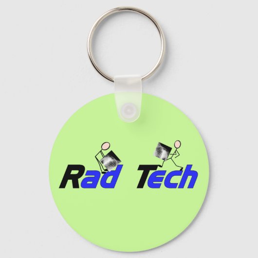 Porte-clés Cadeaux de technicien en radiologie "Rad Tech" (Recto)