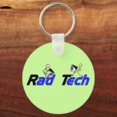 Porte-clés Cadeaux de technicien en radiologie "Rad Tech" (Recto)