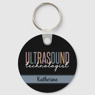 Porte-clés Cadeaux de technologue d'ultrasons personnalisés