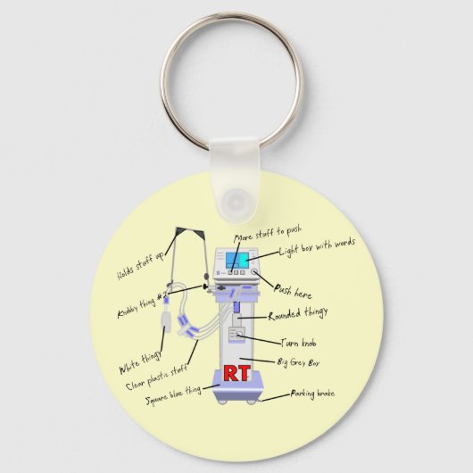 Porte-clés Cadeaux de thérapie respiratoire (Recto)