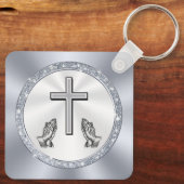 Porte-clés Cadeaux d'église pour les visiteurs ou les membres (Verso)